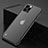 Transparent Crystal Hard Case Back Cover H07 for Apple iPhone 16 Pro Black