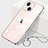 Transparent Crystal Hard Case Back Cover H09 for Apple iPhone 15 Plus