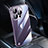 Transparent Crystal Hard Case Back Cover QC1 for Apple iPhone 15 Pro Max Clear