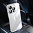 Transparent Crystal Hard Case Back Cover QC1 for Apple iPhone 15 Pro Max Silver