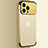 Transparent Crystal Hard Case Back Cover QC3 for Apple iPhone 15 Pro Gold