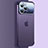 Transparent Crystal Hard Case Back Cover QC4 for Apple iPhone 14 Pro Max Purple