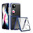 Transparent Crystal Hard Case Back Cover QH2 for Huawei P60 Pocket Blue