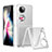 Transparent Crystal Hard Case Back Cover QH2 for Huawei P60 Pocket White