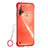 Transparent Crystal Hard Case Back Cover S01 for Huawei Nova 5i Red