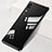 Transparent Crystal Hard Case Back Cover S01 for Huawei P20 Black