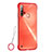 Transparent Crystal Hard Case Back Cover S01 for Huawei P20 Lite (2019) Red