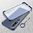 Transparent Crystal Hard Case Back Cover S01 for Xiaomi Mi Note 10 Blue