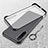 Transparent Crystal Hard Case Back Cover S01 for Xiaomi Redmi Note 8 Black