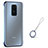 Transparent Crystal Hard Case Back Cover S01 for Xiaomi Redmi Note 9 Blue