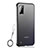 Transparent Crystal Hard Case Back Cover S04 for Huawei Honor V30 Pro 5G Black