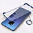 Transparent Crystal Hard Case Back Cover S04 for Huawei Mate 20 X 5G Blue