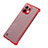 Transparent Crystal Hard Case Back Cover S04 for Xiaomi Mi 11 Lite 4G Red