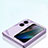 Transparent Crystal Hard Case Back Cover T05 for Oppo Find N2 Flip 5G Clear