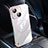 Transparent Crystal Hard Case Back Cover with Mag-Safe Magnetic QC1 for Apple iPhone 15 Plus Rose Gold