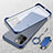 Transparent Crystal Hard Case Back Cover with Magnetic Finger Ring Stand for Apple iPhone 13 Pro Max