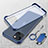 Transparent Crystal Hard Case Back Cover with Magnetic Finger Ring Stand for Apple iPhone 14