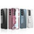 Transparent Crystal Hard Case Back Cover with Stand AC1 for Samsung Galaxy S21 Plus 5G