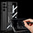 Transparent Crystal Hard Case Back Cover with Stand AC3 for Samsung Galaxy S24 Ultra 5G