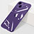 Transparent Crystal Hard Case Back Cover WT1 for Apple iPhone 15 Purple