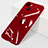 Transparent Crystal Hard Case Back Cover WT1 for Apple iPhone 15 Red
