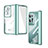 Transparent Crystal Hard Case Back Cover ZL1 for Oppo Find N2 5G Green