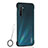Transparent Crystal Hard Rigid Case Back Cover H01 for Oppo K5 Black