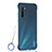 Transparent Crystal Hard Rigid Case Back Cover H01 for Oppo K5 Blue