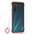 Transparent Crystal Hard Rigid Case Back Cover H01 for Realme X2 Red