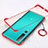 Transparent Crystal Hard Rigid Case Back Cover H01 for Xiaomi Mi 10 Red