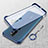 Transparent Crystal Hard Rigid Case Back Cover H02 for Oppo A11 Blue