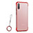 Transparent Crystal Hard Rigid Case Back Cover H03 for Huawei Honor 9X Red