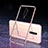 Transparent Crystal Hard Rigid Case Back Cover H04 for Oppo Reno2 Rose Gold