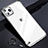 Transparent Crystal Hard Rigid Case Back Cover S01 for Apple iPhone 11 Pro Max Silver