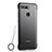 Transparent Crystal Hard Rigid Case Back Cover S01 for Huawei Honor V20 Black