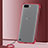 Transparent Crystal Hard Rigid Case Back Cover S01 for Oppo K1 Red