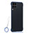 Transparent Crystal Hard Rigid Case Back Cover S02 for Huawei Nova 7i Blue