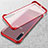 Transparent Crystal Hard Rigid Case Back Cover S02 for Samsung Galaxy A70 Red