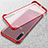 Transparent Crystal Hard Rigid Case Back Cover S02 for Samsung Galaxy A70S Red