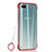 Transparent Crystal Hard Rigid Case Back Cover S04 for Oppo K1 Red