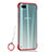 Transparent Crystal Hard Rigid Case Back Cover S04 for Oppo R15X Red