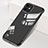 Transparent Crystal Hard Rigid Case Back Cover S05 for Apple iPhone 11 Black