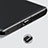 Type-C Anti Dust Cap USB-C Plug Cover Protector Plugy Universal H08 for Apple iPhone 15 Black