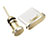 Type-C Anti Dust Cap USB-C Plug Cover Protector Plugy Universal H09 for Apple iPad Pro 12.9 (2021) Gold