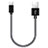 Type-C Charger USB Data Cable Charging Cord Android Universal 20cm S02 for Apple iPad Air 5 10.9 (2022) Black