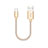 Type-C Charger USB Data Cable Charging Cord Android Universal 30cm S05 for Apple iPad Pro 12.9 (2022) Gold