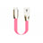 Type-C Charger USB Data Cable Charging Cord Android Universal 30cm S06 for Apple iPad Pro 12.9 (2021) Pink