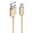 Type-C Charger USB Data Cable Charging Cord Android Universal T04 Gold