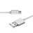 Type-C Charger USB Data Cable Charging Cord Android Universal T04 Silver