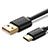 Type-C Charger USB Data Cable Charging Cord Android Universal T08 for Apple iPad Air 5 10.9 (2022) Black